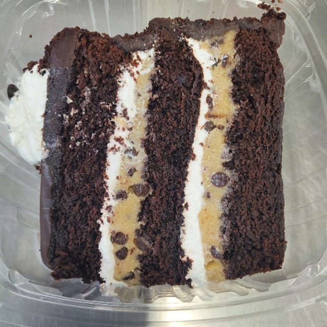 Chocolate Cookie Dough Cake.